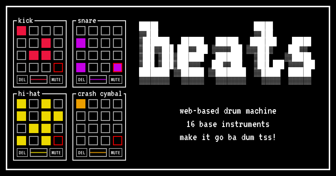 Show HN: Beats, a web-based drum machine